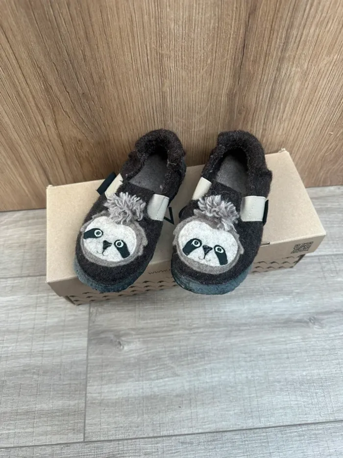 Chaussons Pantoufles ours Nanga 27 marron