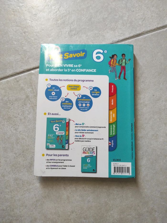Tout savoir 6e - photo numéro 2