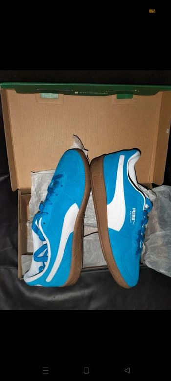 Baskets Puma Palermo bleues électriques neuves