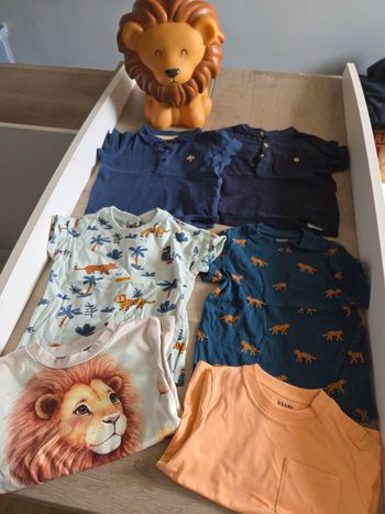 Lot t-shirt bebe 1an