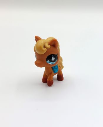 Figurine LPS Littlest petshop pet shop cheval poney selle bleue HASBRO 2007
