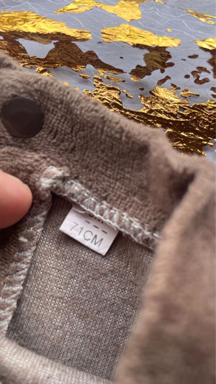 Lot 5 pyjama velours 9mois - photo numéro 3