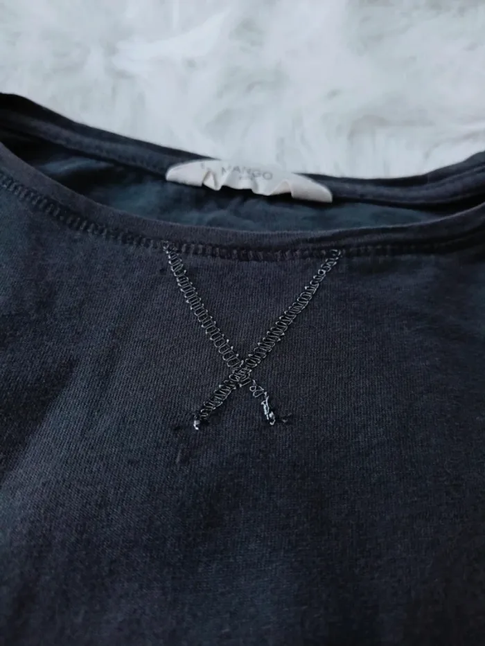 T shirt anthracite 11/12 ans mango kidsH*7 - photo numéro 2