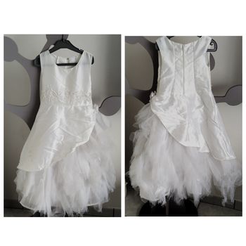 Magnifique robe de cérémonie ivoire et blanche Tati Mariage taille 8 ans 