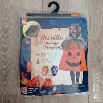 Robe citrouille 3/4ans