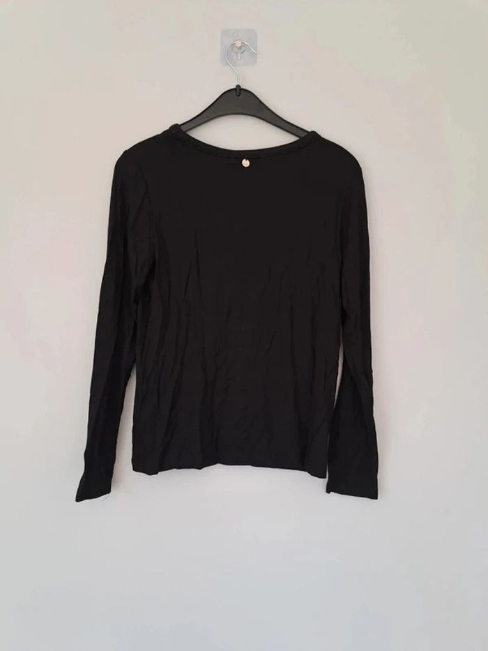 T-shirt noir manches longue Deeluxe - photo numéro 2