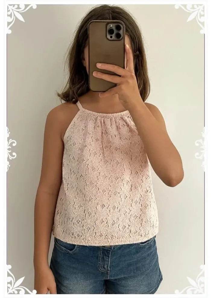 🌸 Blouse rose bonbon Tenezis - Taille 8 ans 🌸 - photo numéro 2