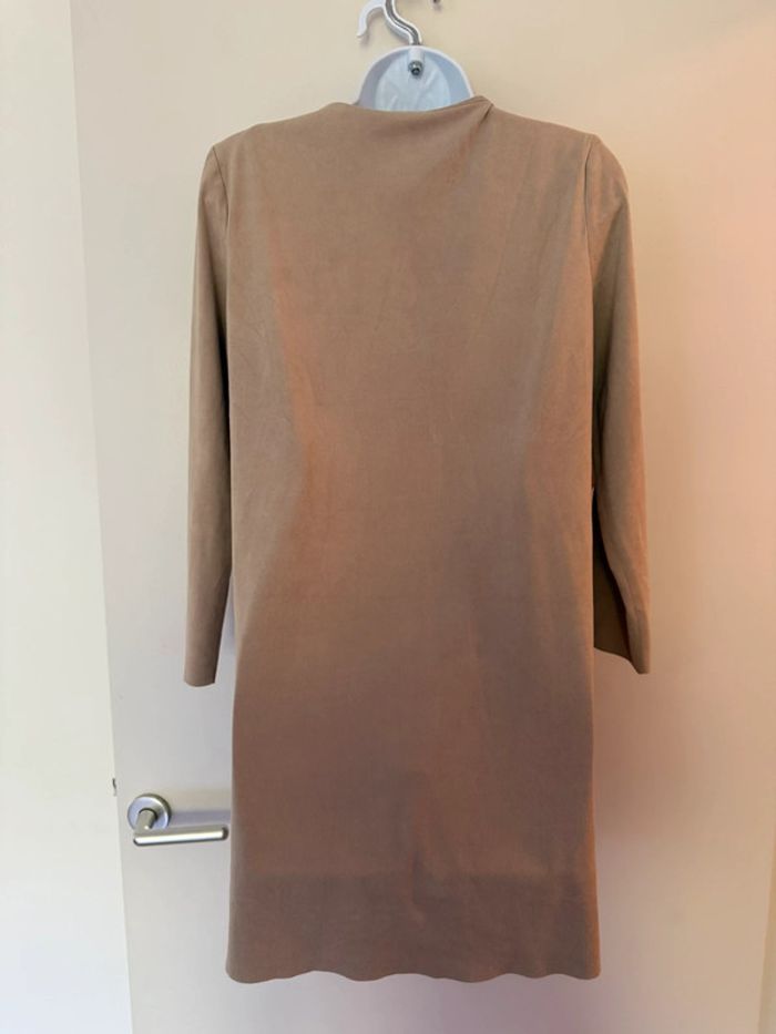 Robe tunique effet daim beige Zara - photo numéro 8