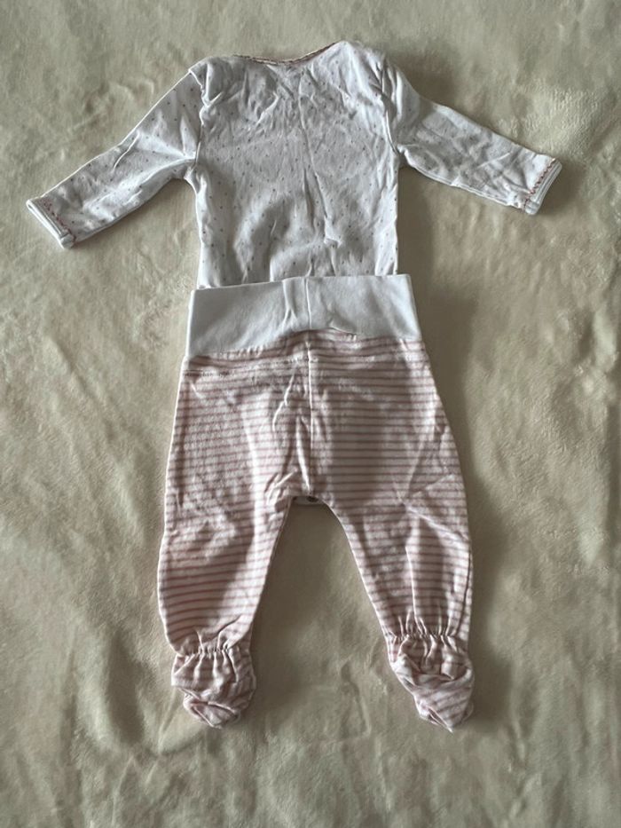 Ensemble body + bas pyjama JBC taille 56 - photo numéro 4