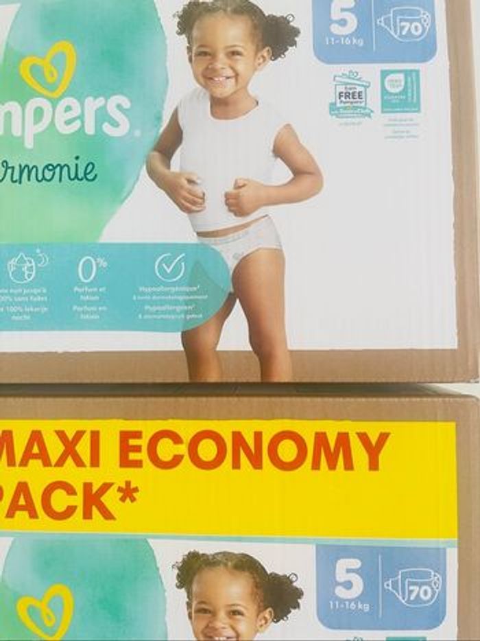 Couches  Pampers Harmonie taille 5 - photo numéro 2