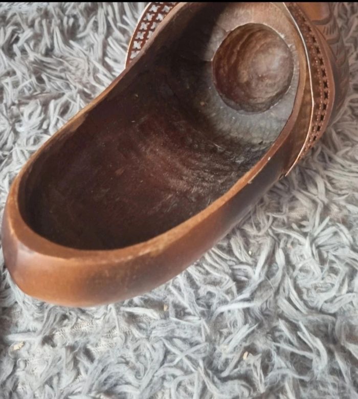 Porte bouteille en bois forme de sabot vintage - photo numéro 6
