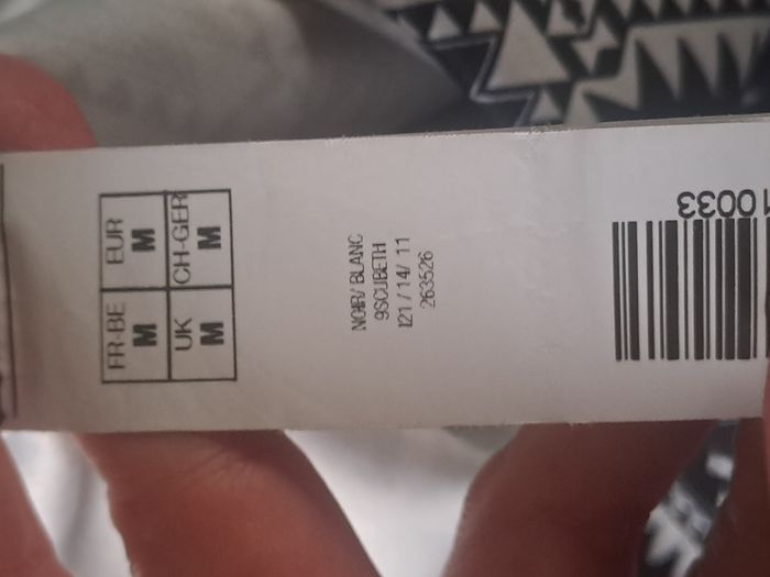 Jupe courte noir blanche MIM Taille M - photo numéro 6