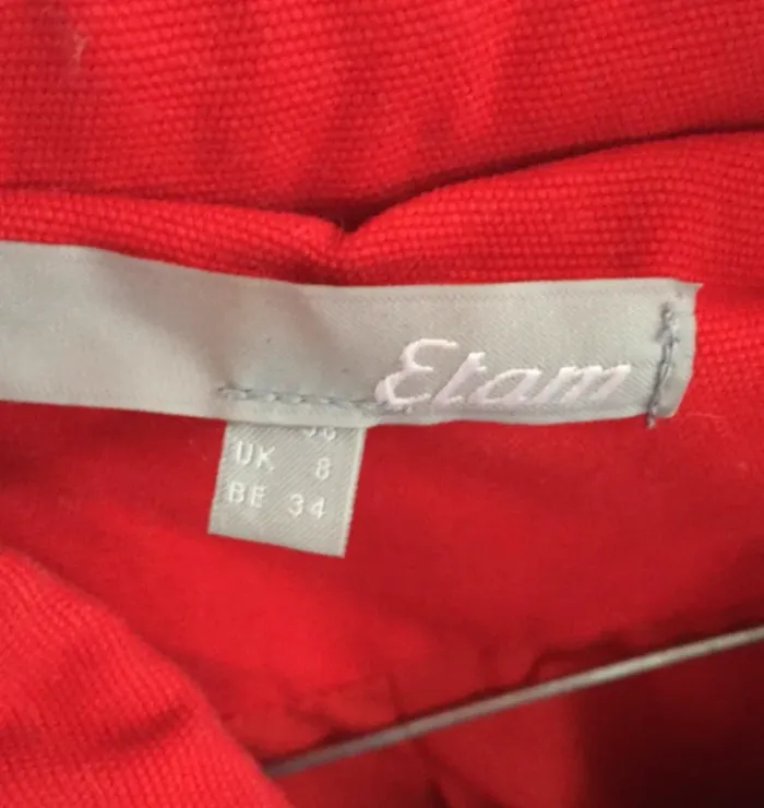 Manteau rouge etam - photo numéro 2