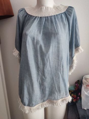 #kytietailleuniquefemme. Haut style poncho taille unique