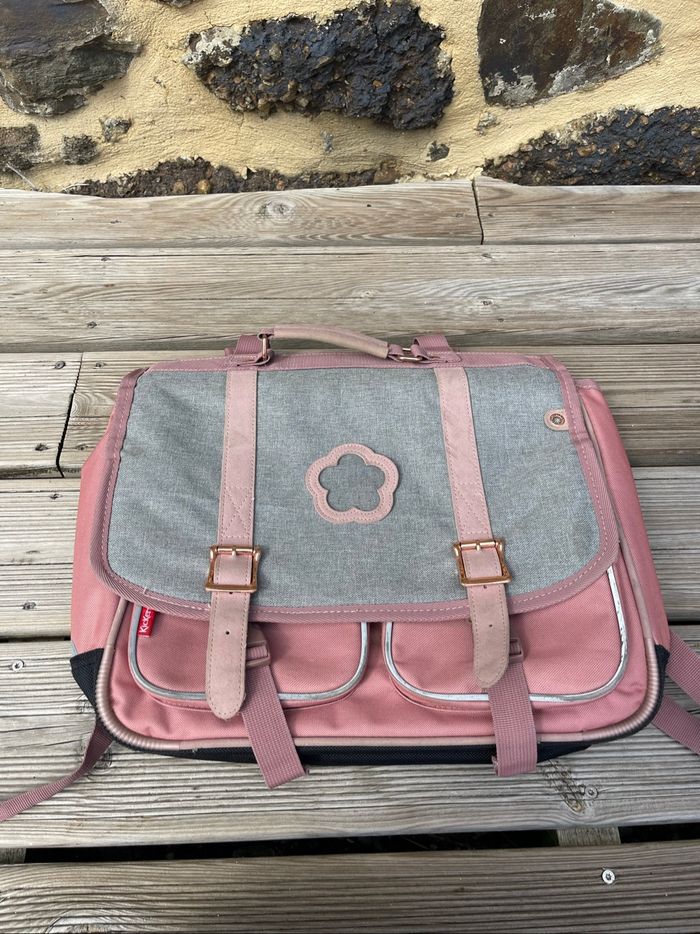 Cartable primaire rose et gris - Kickers - photo numéro 3