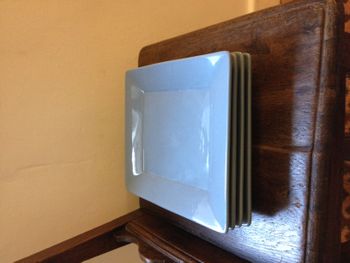 4 assiettes de table bleues Casa 