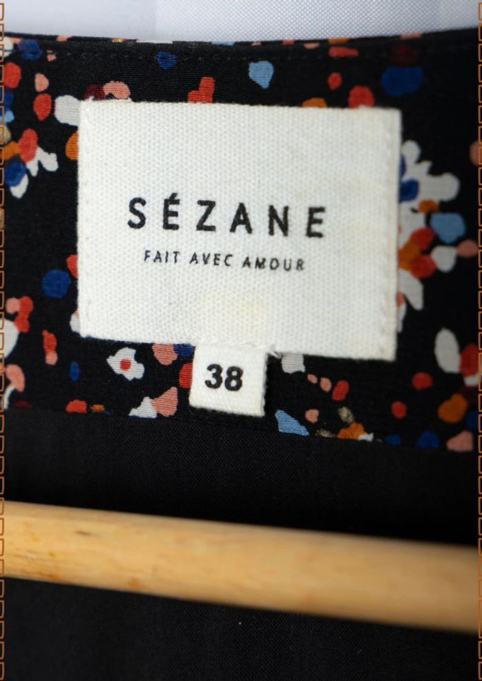 Robe fleurie portefeuille Sézane Taille 38 - photo numéro 6