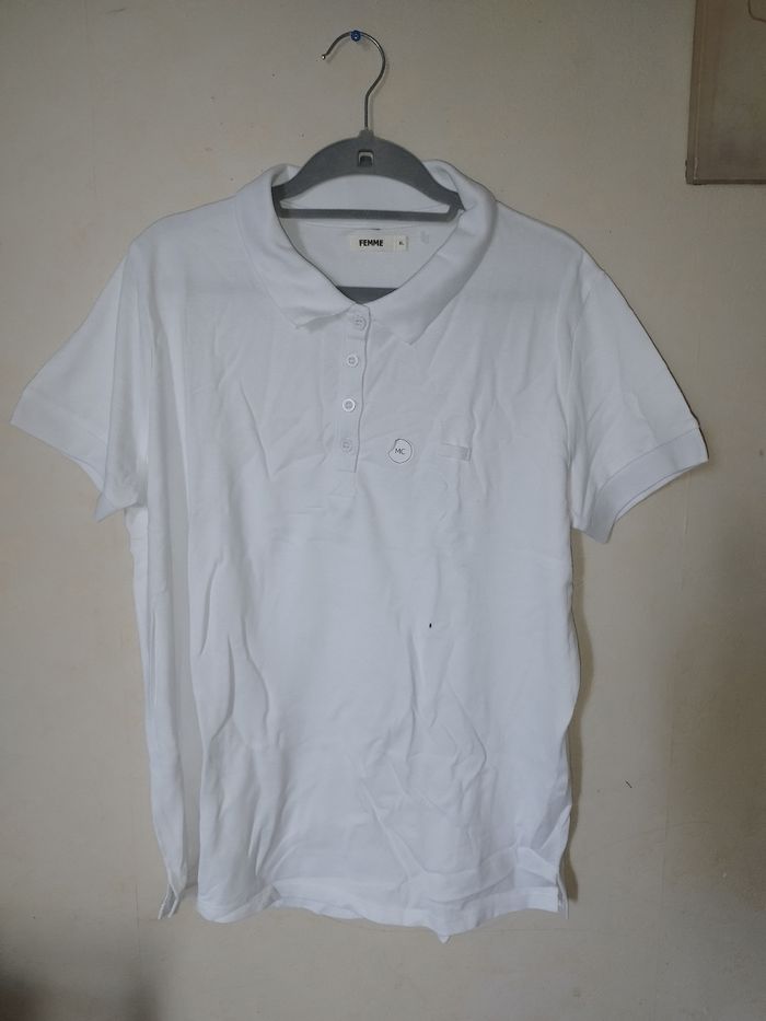 Polo blanc manches courtes - photo numéro 4