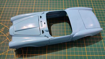 Carcasse carrosserie bleu miniature Bburago Burago Lancia Aurelia B24 Spider 1955 1/18 1/18ème #C47