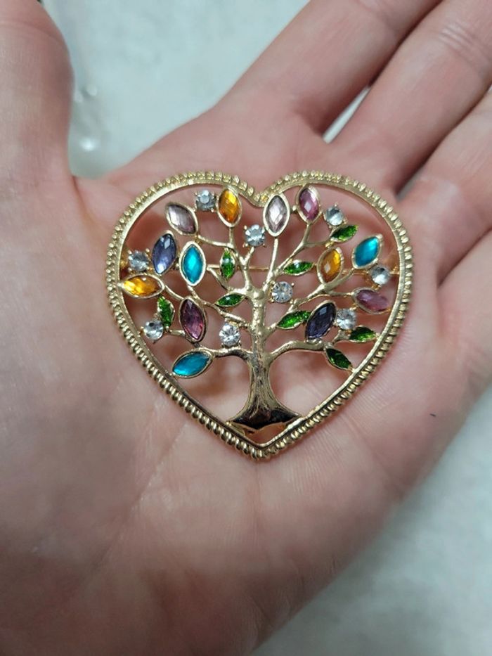 Arbre de vie coeur multicolores - photo numéro 4