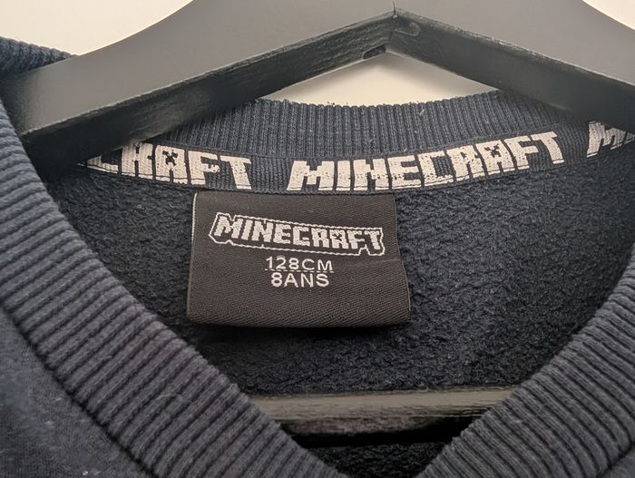 Sweat Minecraft Creeper marine Taille 8 Ans - photo numéro 3