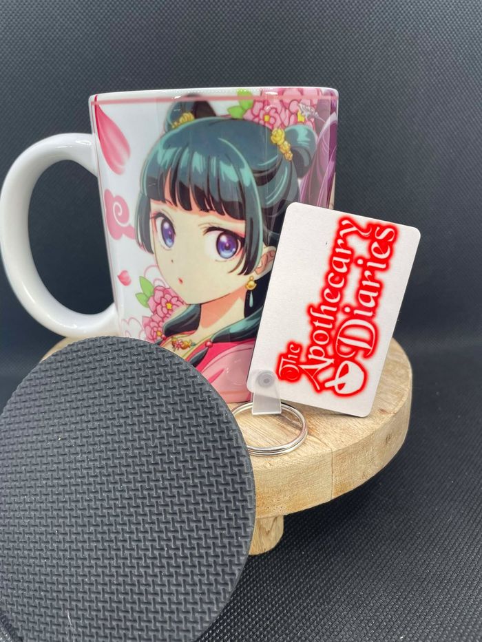 Coffret mug Les carnets de l'apothicaire / mug+sous tasse+porte clé / Mao Mao Jinshi - photo numéro 2