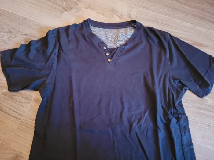 Lot 2 tee-shirts bleus MC Celio 16 ans - photo numéro 3