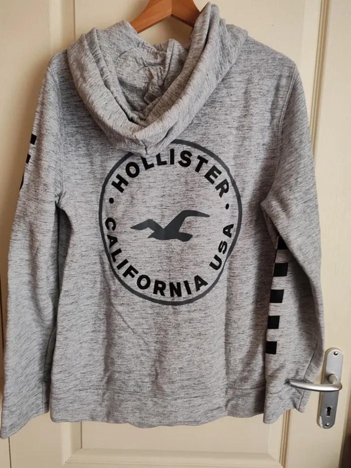 Pull homme sweat a capuche Hollister hoodie taille M - photo numéro 2