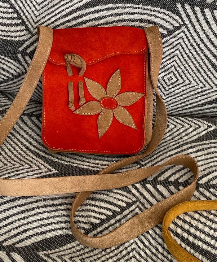 Sac Bandoulière imitation daim Artisanale Guadeloupe - photo numéro 3