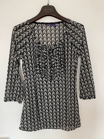 Blouse noire et blanche Mexx