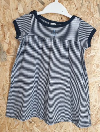 Robe marinière Petit Bateau 12 mois