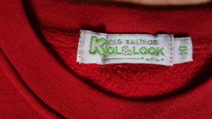 Sweat polaire garçon 10 ans rouge Kool&Look - photo numéro 2