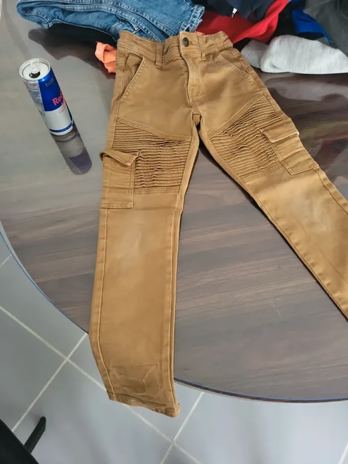 Pantalon beige jean 8 ans kiabi