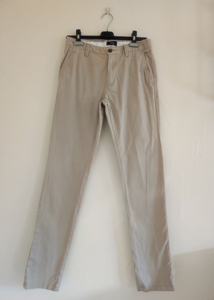 Chino Jules couleur beige taille M - photo numéro 1