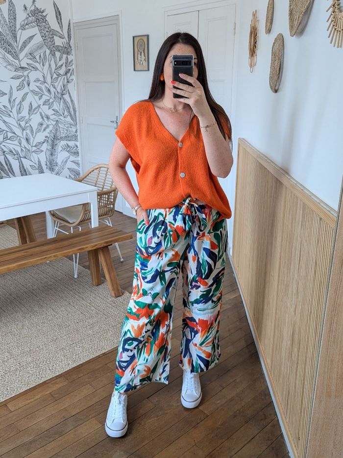 Pantalon fluide Acapulco multicolore Taille M/L - photo numéro 2