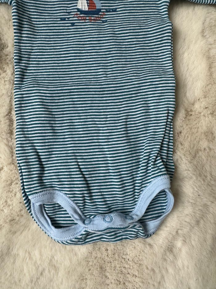 Body 3 mois Petit Bateau bleu - photo numéro 3