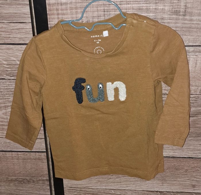 Tee-shirt marron Name it 6 mois