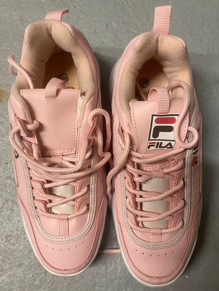 Sneakers rose style Fila - photo numéro 2