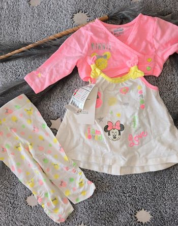 Joli ensemble 3pieces Minnie Orchestra 3mois