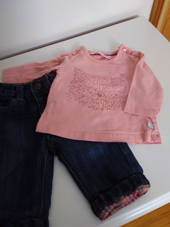 Ensemble jeans et tee-shirt en taille 3 mois