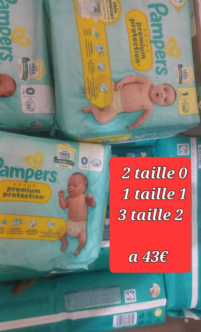 Pampers taille 0,1,2