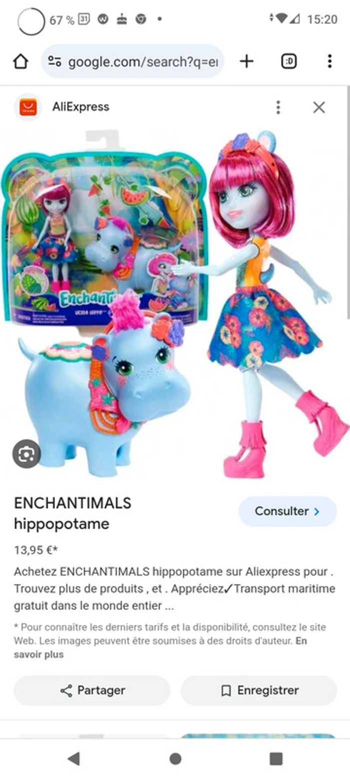 Enchantimals hippopotame 🔂 - photo numéro 4