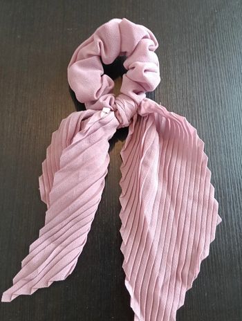 Chouchou foulard fille neuf couleur vieux rose