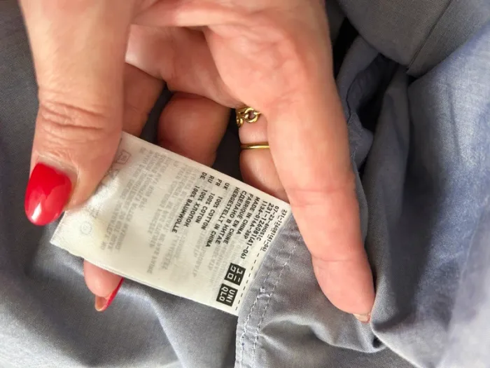 Inès de la Fressange by Uniqlo, chemise bleue femme, taille 38/M - photo numéro 6