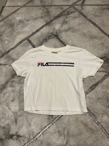 T-shirt court blanc fila