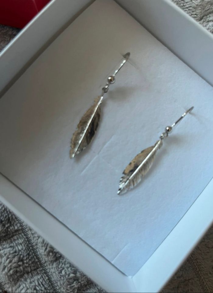 Boucles d’oreilles plumes - photo numéro 2