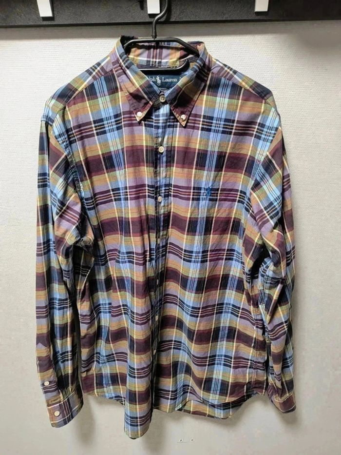 Chemise Ralph Lauren Classique Fit – Motif carreaux multicolore – Taille M - photo numéro 5