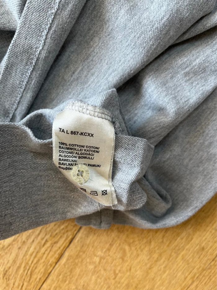 👕 Polo Lee homme taille M Regular Fit gris clair coton – Bon état 👕 - photo numéro 6