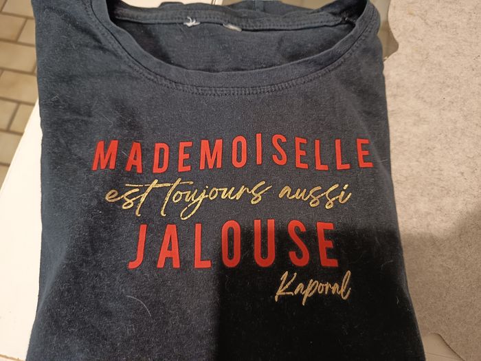 Tee shirt fille 12 ans noir Kaporal - photo numéro 3