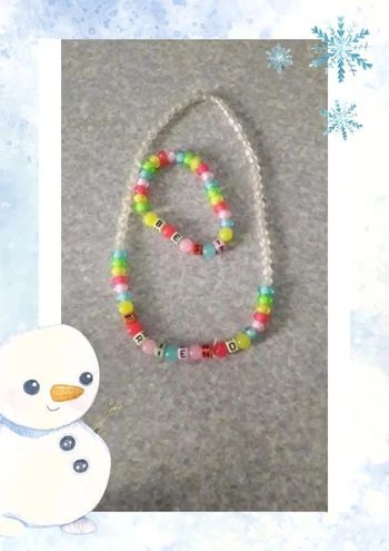 Parure 2 collier bracelet